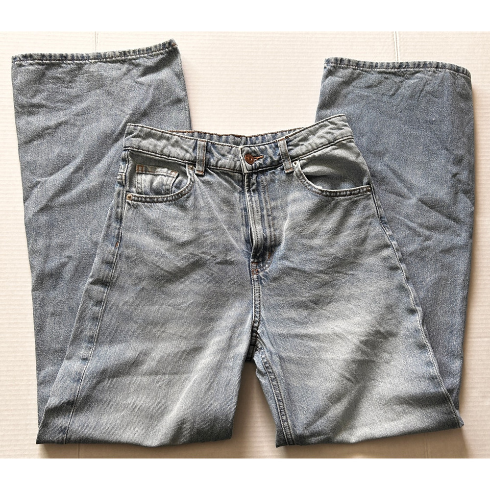 Wide Leg Jeans Light Wash Baggy 90s Size 4